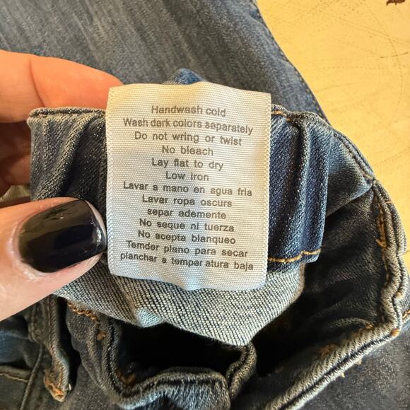 Judy Blue Hi Rise Elastic Waist VTG Straight Leg Jean 88749  Stretch Size 15/32 - Picture 5 of 10